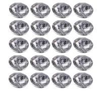 SOIMISS 100 Piezas Botones de Tapicería de Cristal Transparentes 20 MM Tachuelas para Coser Sofá y Cabecero Accesorios para Manualidades DIY Decoración de Muebles Elegante y Versátil