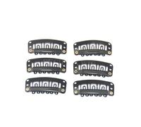 SOIMISS 100 piezas Clips para Extensiones de Cabello Forma U Broches de Hierro Negros para Fijar Pelucas y Gorros Mini y Ligeros Uso Profesional para Salón y Diario