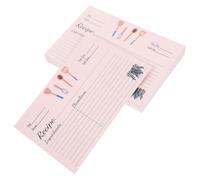 SOIMISS 100 Piezas Tarjetas de Recetas de Papel Doble Cara y Diseño Rústico para Bodas, Hojas en Blanco Ideales para Cocina y Fiestas Nupciales