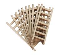 SOIMISS 100 Piezas Unidades Mini Escalera de Madera para Muñecas Accesorios DIY para Casitas Decoración Micro Paisajismo Modelo Artesanal para Escenas Miniatura