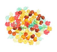 SOIMISS 100piezas Relleno De Jarrones De Otoño De Calabazas Artificiales Bellotas Decorativas Otoño para Decoración De Mesa Otoñal Estilo Granja para Decoración De Cosecha para Acción De g