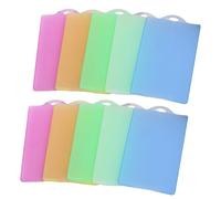 SOIMISS 10piezas De Tarjetas De Identificación Fundas Transparentes para Tarjetas para ID Bancarias y Transporte Material Duradero y Práctico