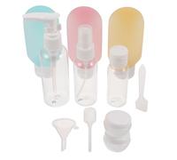 SOIMISS 11piezas Botellas de Viaje Portátiles Rellenables para Cuidado de Piel y Artículos de Tocador Prueba de Fugas para Viajes Avión Camping y Vacaciones