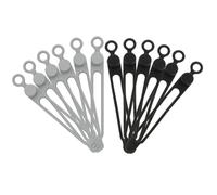 SOIMISS 12 Bridas Reutilizables para Cables de Silicona Correas de Cordón Negras y Grises Organizador de Cables para Oficina y Hogar Soporte Multifuncional para Enrollar 12 Piezas