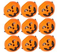 SOIMISS 12 Cubos de Plástico en Forma de Calabaza Color Amarillo para Dulces, Diseño Original y Ligero, Adecuados para Ambientación de Fiesta de Halloween