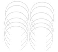 SOIMISS 12 Diademas Transparentes Suaves Y Bonitas Para Mujer Transparentes Para Manualidades Con Peine Para Lisas Flexibles Color