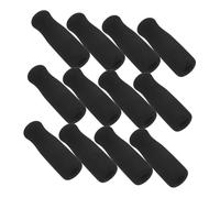 SOIMISS 12 Empuñaduras Antideslizantes para Mango de Andador Almohadillas de Esponja para Muletas Negras Accesorios de Agarre para Bastones y Muletas Pack de 12 Piezas para Uso Diario
