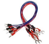SOIMISS 12 Piezas Cable de Prueba de Aislamiento para Equipos de Laboratorio de Pruebas Eléctricas, Cable de Interconexión Física y Eléctrica de Cobre Rojo de 40cm, para Enseñanza