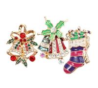 SOIMISS 12 Piezas de Botones a Presión Navideños de Aleación Gemas de Imitación Accesorios para Joyería DIY Decoraciones Multifunción para Pulseras Collares y Ropa