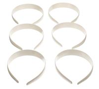 SOIMISS 12 piezas Diademas de Plástico para DIY para Mujeres y Niñas Accesorios de Cabello Blanquecino para Decoración y Creación de Personalizados