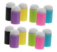SOIMISS 12 Piezas Esponjas para Pintar con Dedos y Portátiles Aplicadores de Pintura Uniformes para Arte y Manualidades Colores Mixtos para Familias