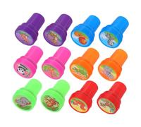 SOIMISS 12 piezas Sellos de Animales para Juego Autoentintado para Aula y Manualidades Fácil de Usar y Lavar para Recompensas y Creatividad Infantil