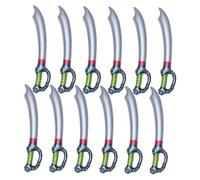 SOIMISS 12 Piratas Inflables Espadas Piratas Juguete Realista para Juego De Simulación Espadas Accesorios para Festivales Espada Inflable Juguete De rol para PVC