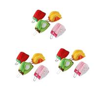 SOIMISS 12piezas Monederos De Fruta Forma De Triángulo De Peluche Creativo y Práctico para Almacenar Monedas Billetes Claves