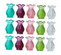 SOIMISS 15 Piezas Mini Vases para Dollhouse y Decoración de Mesa Macetas Pequeñas para Suculentas Accesorios para Manualidades y Miniaturas de Hogar