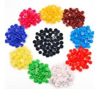 SOIMISS 150 Botones a Presión de Plástico T5 Tamaño 20 para Costura Diy, Broches Duraderos de Resina Rígida Cierre Seguro y Fácil Instalación Color Aleatorio