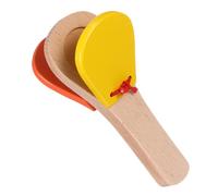 SOIMISS 1pieza Juguete Musical De Percusión De Madera para Bebés Claves Educativas De Mano para Aprendizaje Color Aleatorio