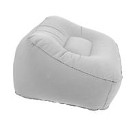 SOIMISS 1piezas Reposapiés Inflable De PVC Flock Almohada De Descanso para Pies y Piernas Cojín De Viaje para La Circulación para Aviones Trenes y Oficina Gris