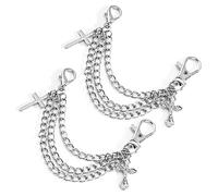 SOIMISS 2 Juegos Cadena De Zapatos Calcetines Cortos Cordones Decorativos Cordones De Zapatos Alfiler Zapatillas De Deporte Mujer Sneakers Mujer Joyas De Arranque Planchar 2 Piezas * 2