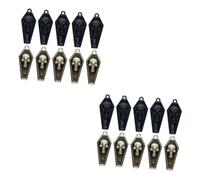 SOIMISS 2 Juegos Colgantes De Calaveras Para Hacer Joyas Dijes De Calaveras Pegatinas De Puntos Rojos Boquillas Para Póster Dijes De Ataúd Negros Pegatinas De Colores 10 Uds * 2