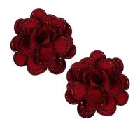 SOIMISS 2 Par Clips de Flores para Zapatos Adornos Desmontables Gemas de Imitación Clips Decorativos para Zapatos de Boda Accesorios de Boda para Tacones Planos