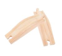 SOIMISS 2 Piezas Accesorios de Madera para Vías de Tren de Pistas con Pendientes Repuestos para Trenes Infantiles Juguetes Educativos de Madera Resistentes y Seguros