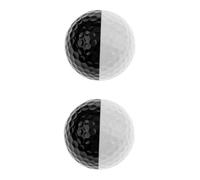 SOIMISS 2 Piezas Bolas de Golf de Práctica Doble Bicolor para Entrenamiento de Swing y Putt de Unidades para Mejorar Precisión y Control Interiores y Exteriores