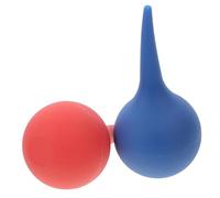 SOIMISS 2 piezas Bolas de Goma para Limpieza de Oídos de Irrigador Manual de Cerumen para Adultos Succión y Colores
