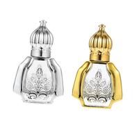 SOIMISS 2 piezas Botellas de Aceite Esencial Rodillo Recargables Diseño Elegante para Perfume Frascos de Viaje Sin Fugas para Aromaterapia y Cuidado