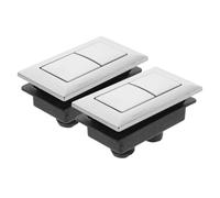 SOIMISS 2 piezas Botón Pulsador Cisterna Inodoro Doble Descarga Abs Fácil Instalación Reemplazo Tanque Baño