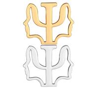 SOIMISS 2 Piezas Broche de Psicología con Símbolo, Aleación, Cierre | Grabado Fino y Diseño Tridimensional, Ligero y Resistente al Desgaste, para Uso Diario en Mochilas y Gorras