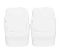 SOIMISS 2 piezas Caja Dispensadora para Toallitas Húmedas con Tapa Recargable y Portátil Diseño Pulsador para Uso Hogar Coche y Bolsa de Pañales de Unidades Blancas