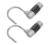 SOIMISS 2 Piezas Candado de Combinación Metálico Dígitos Resistente para Equipaje Gimnasio Taquilla Puerta y Caja de Herramientas Seguridad Portátil y Duradera