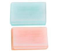 SOIMISS 2 piezas Cepillo de Baño para Bebés Esponja Suave para Lavado de Cabello y Masaje del Cabelludo para Formación Sensorial Uso Casa y Viaje Verde y Naranja
