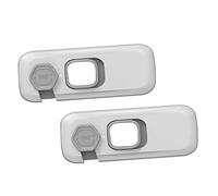 SOIMISS 2 piezas Cerraduras de Seguridad para Bebés Protección Antipinchazos para Puertas para Hogar y Muebles Instalación Color Gris