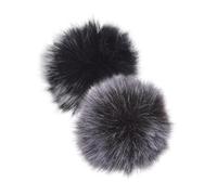 SOIMISS 2 Piezas Clip de solapa inalámbrica cubiertas protectoras para micrófono parabrisas peludo cubierta protectora del micrófono parabrisas para micrófono telas de felpa