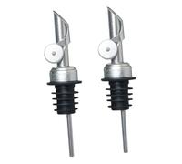 SOIMISS 2 piezas Dispensador de Aceite Vertedor Inoxidable Antigoteo con Automático Accesorio Versátil para Botella de Cocina y Licor Protección contra Derrames Diseño Duradero para Uso