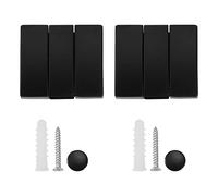SOIMISS 2 piezas Ganchos Plegables de Espacio para Colgar Pared Organizador Moderno para Baño Cocina y Dormitorio Color Negro