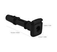 SOIMISS 2 piezas Guía Ajustable para Reposacabezas de Coche Inserto de Tubo para Asiento Trasero Diseño de Bloqueo Seguro para Estabilidad y Comodidad Conducción