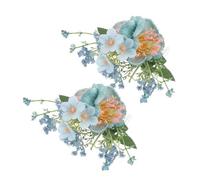 SOIMISS 2 Piezas Hawaiian Flower Hair Comb Lightweight Artificial Hibiscus Plumeria Floral Side Clip For Beach Wedding Luau Party Tropical Hair Accessory