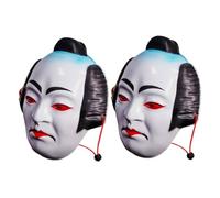 SOIMISS 2 Piezas Japonesa Samurái para Cosplay Diseño Kabuki Auténtico Uso Cómodo para Festivales Culturales y Fiestas Temáticas Resistente y Fácil de Limpiar