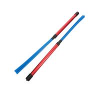 SOIMISS 2 Piezas Jazz Drum Brushes Nylon Wire Handle Brush Aluminum Alloy Rod Stable Percussion Accessories For Cajon Drum