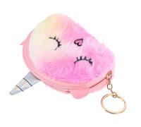 SOIMISS 2 Piezas Monedero para niñas Llavero Billetera Monedero de Felpa Bolsa Porta Dinero Llavero de Peluche Chica o Unicornio Bolso de la Moneda de Las niñas Rosa