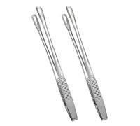 SOIMISS 2 piezas Pinzas Inoxidable para Cocina y Barbacoa de Diseño Japonés para Servir Pescado y Carne Utensilios Resistentes al Calor Oxidación