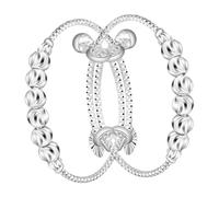 SOIMISS 2 piezas Pulsera Infantil Ajustable con Campana Brazalete de Plata para Bebés Niñas y Joyería de Regalo para Celebraciones Diseño Adorable y Sonido Agradable