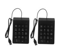 SOIMISS 2 Piezas Teclado USB Portátil Teclado de Teclas para Laptop y Pc para Profesionales de Finanzas y Contabilidad