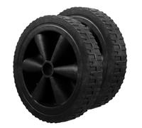 SOIMISS 2 Ruedas de Repuesto para Carrito Ruedas de Plástico Negro 88 Pulgadas Resistentes al Desgaste Silenciosas Alta Capacidad de Carga para Barbacoa y Carritos de Compras