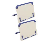 SOIMISS 2 Soportes Plegables para Partituras de Escritorio Soporte Portátil de Plástico Blanco 81 x 64 Pulgadas Adecuado para Piano Guitarra y Teclado Compacto para Viajes y Estudio