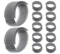 SOIMISS 20 Correas Ajustables Impermeables para Botas de Mascotas Fijación Segura 20 Piezas Nylon Gris 20X180 MM Protección para Patas en Días Lluviosos y Actividades al Aire Libre