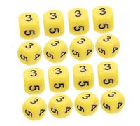 SOIMISS 20 Piezas Dados Matemáticos Acrílicos Redondeados para Enseñanza y Educativos Dados Pequeños Portátiles para Cálculo y Desarrollo Lógico Aula y Hogar